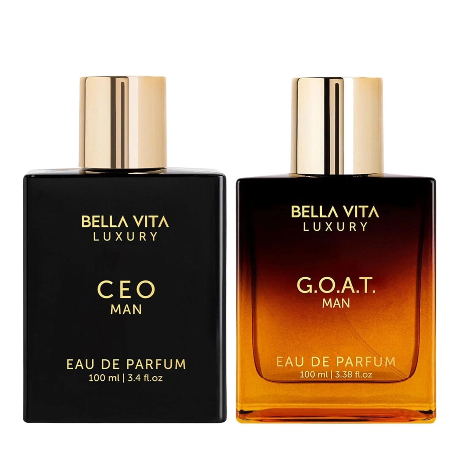 2-Pack BellaVita Luxury (CEO Man & GOAT Man) Perfume Cologne for Men 2x100ml