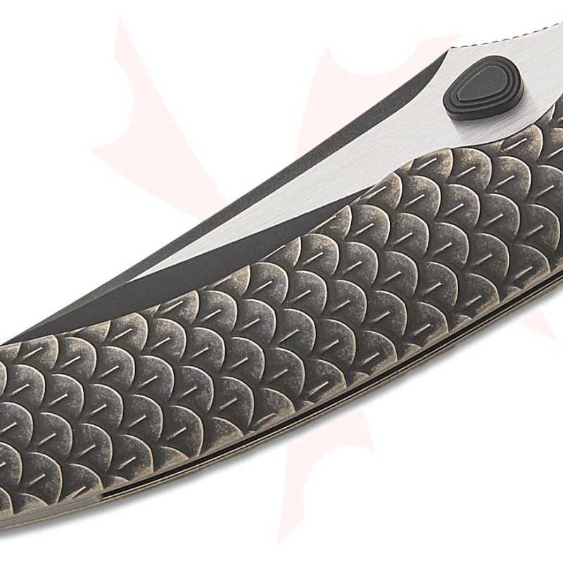 Civivi Knives WE25061B-5 3.58" Folding Plain Black Stonewashed M390 Steel Blade, Black Handle
